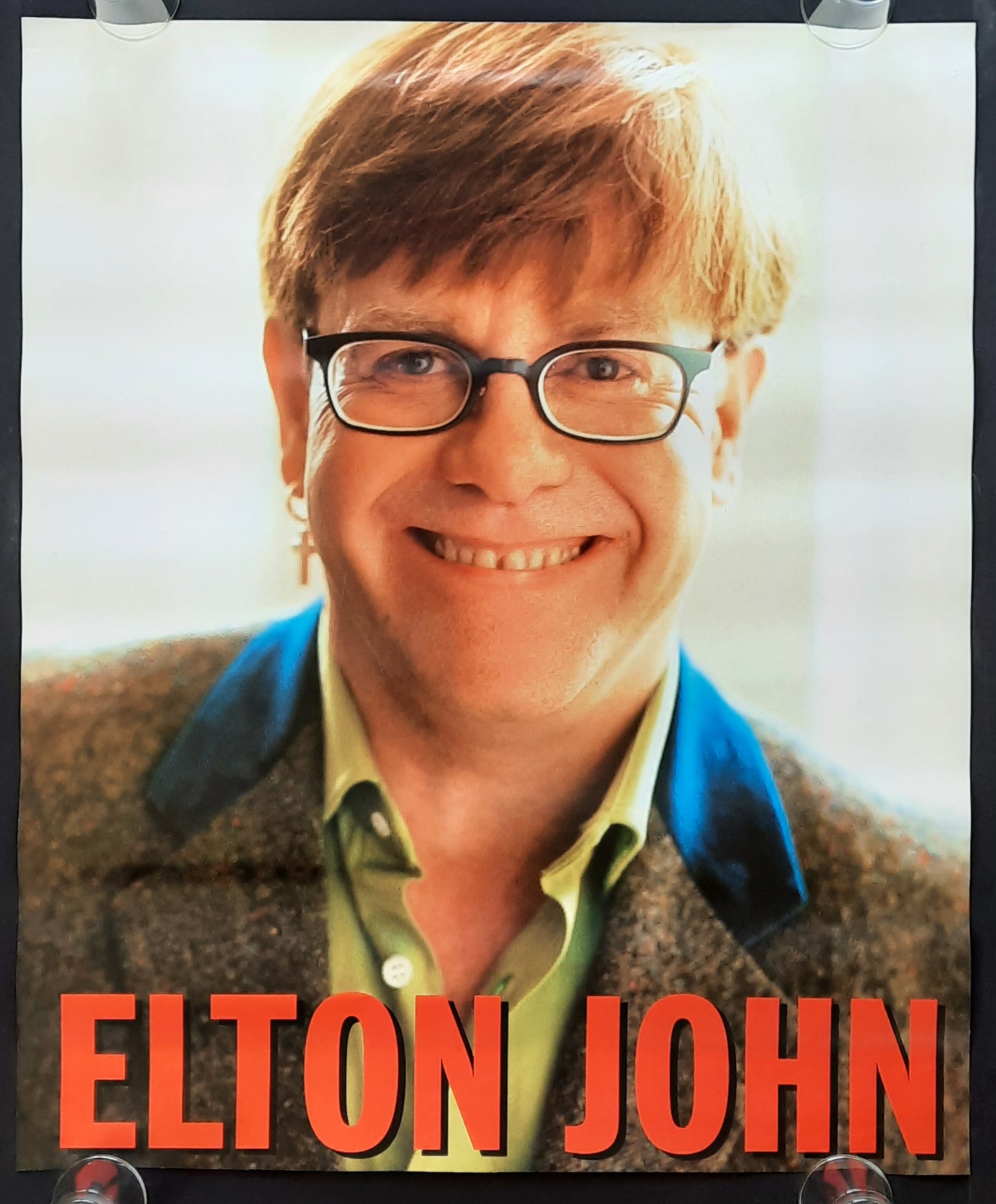 ELTON JOHN 1997 Promotion Poster Teaser Album "The Big Picture" DS