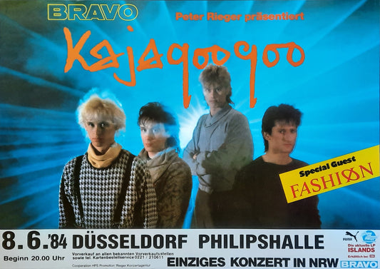KAJAGOOGOO Original Konzert Poster June 8, 1984 Duesseldorf  Germany 1