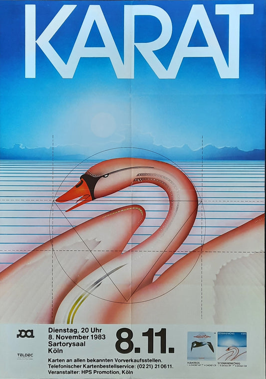 KARAT Original Konzert Poster November 8, 1983 Cologne Germany 1