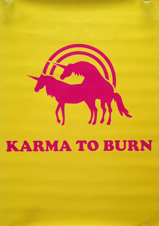KARMA TO BURN Original Promotion Poster 2014 Tour ROLLED