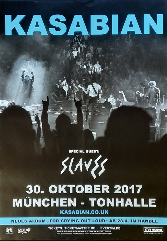 KASABIAN Original Concert Poster October 30, 2017 Munich Germany