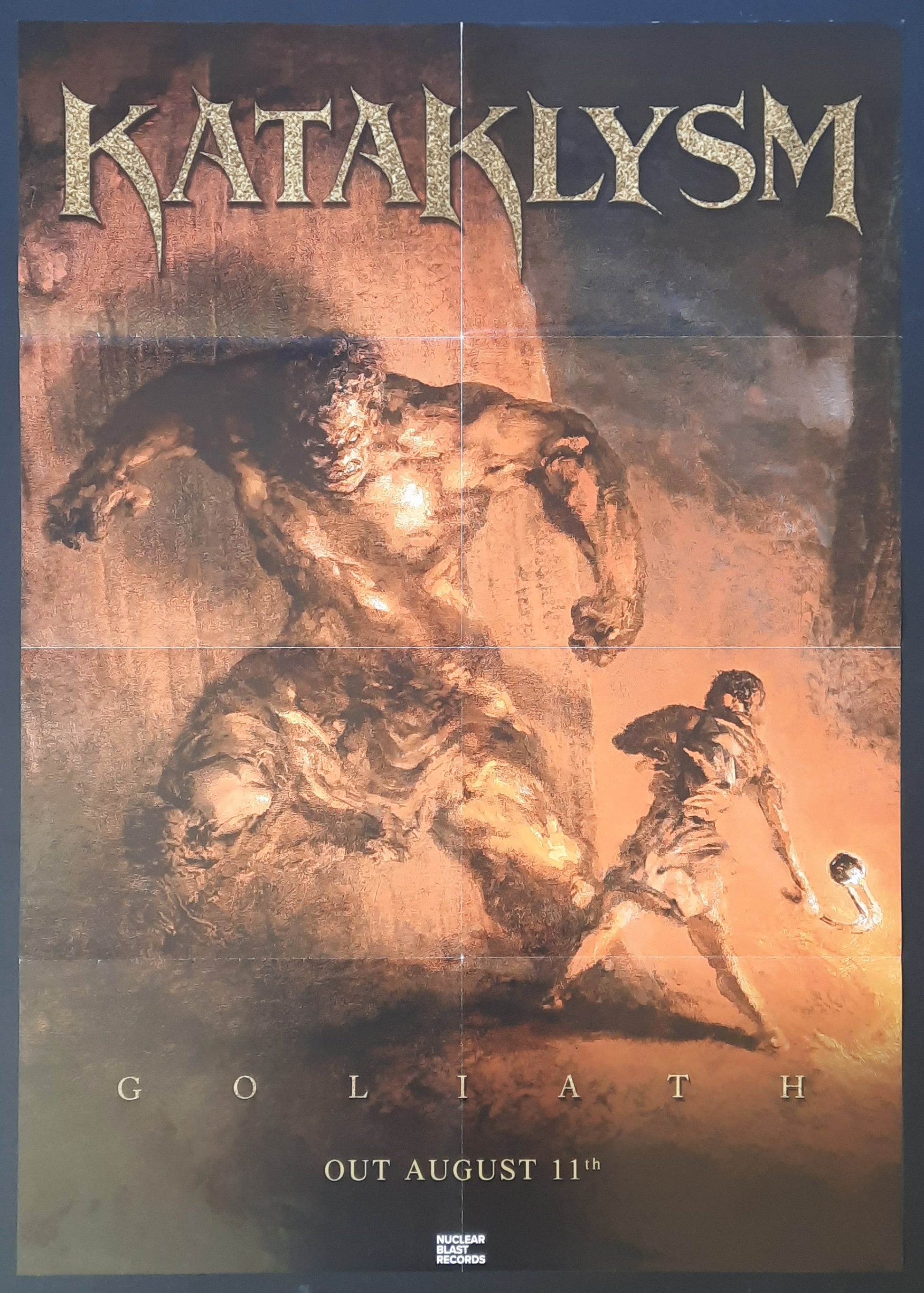 KATALYSM 2023 Original Promotion Poster - Album GOLIATH