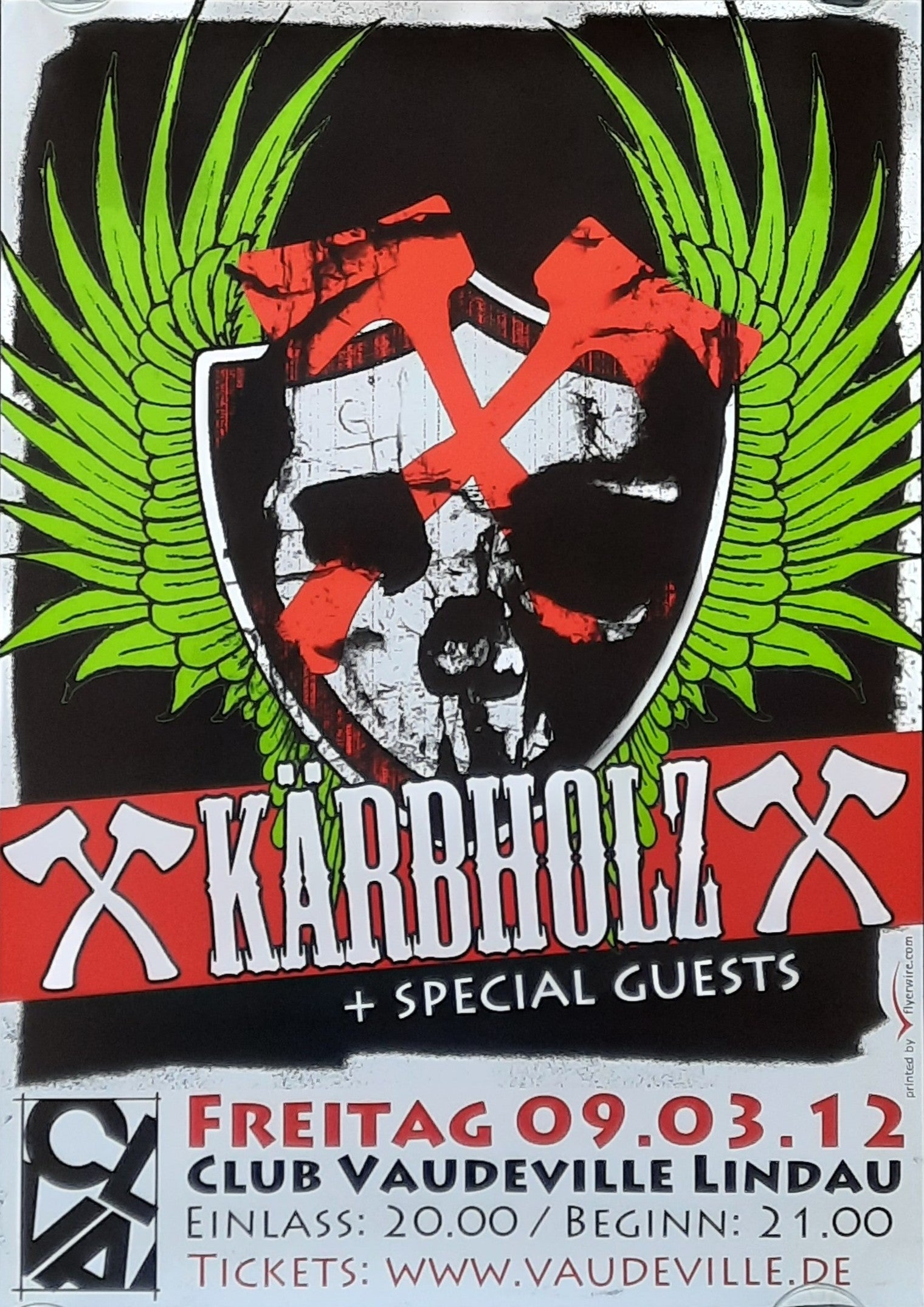 KÄRBHOLZ Original Concert Poster March 9, 2012 Lindau Germany A2 1