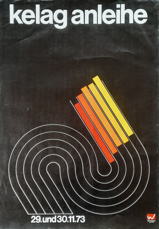 KELAG ANLEIHE Original Advertising Poster  1973 Austria