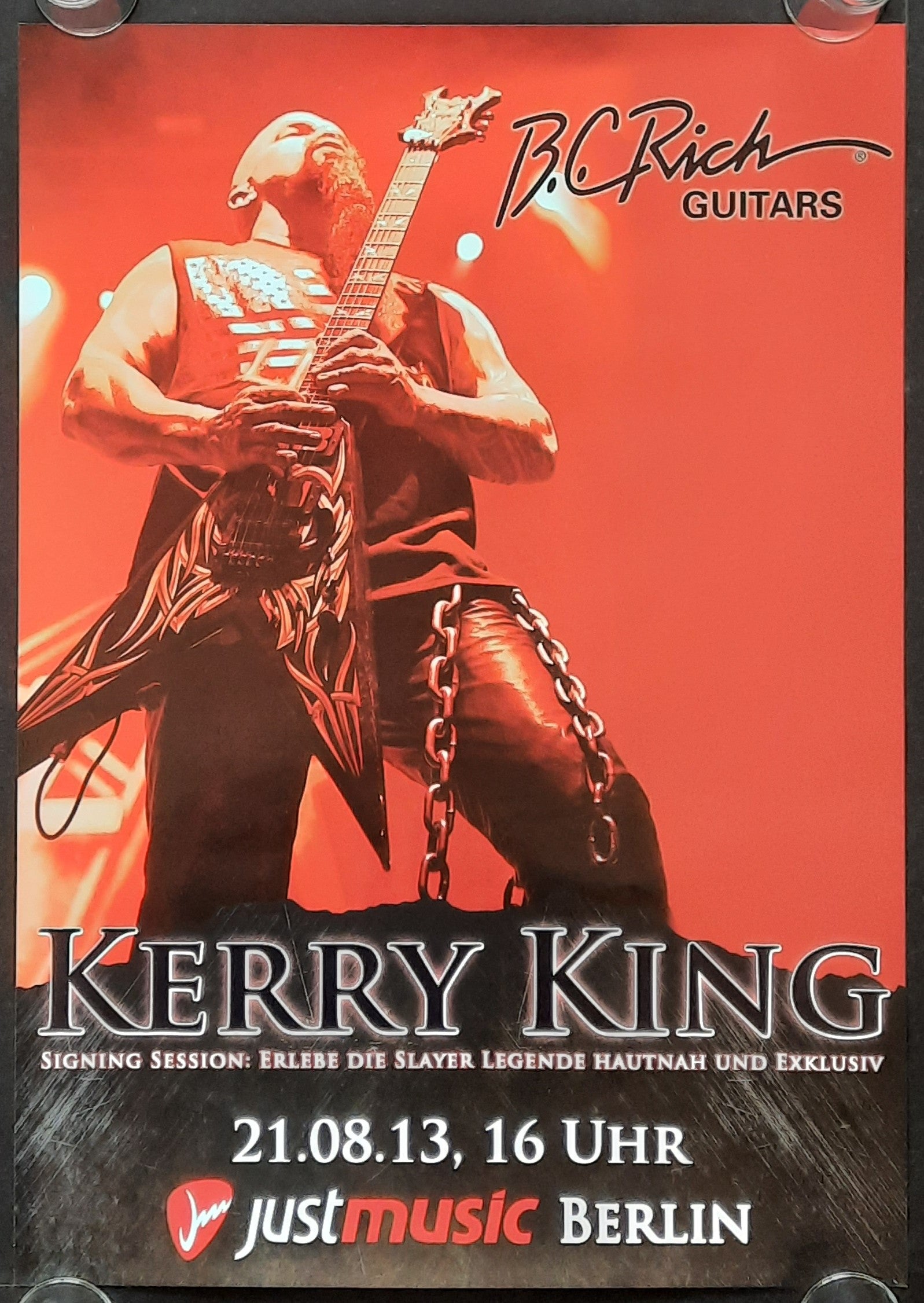 KERRY KING 2013 Original Concert Poster - August 21 Berlin Germany