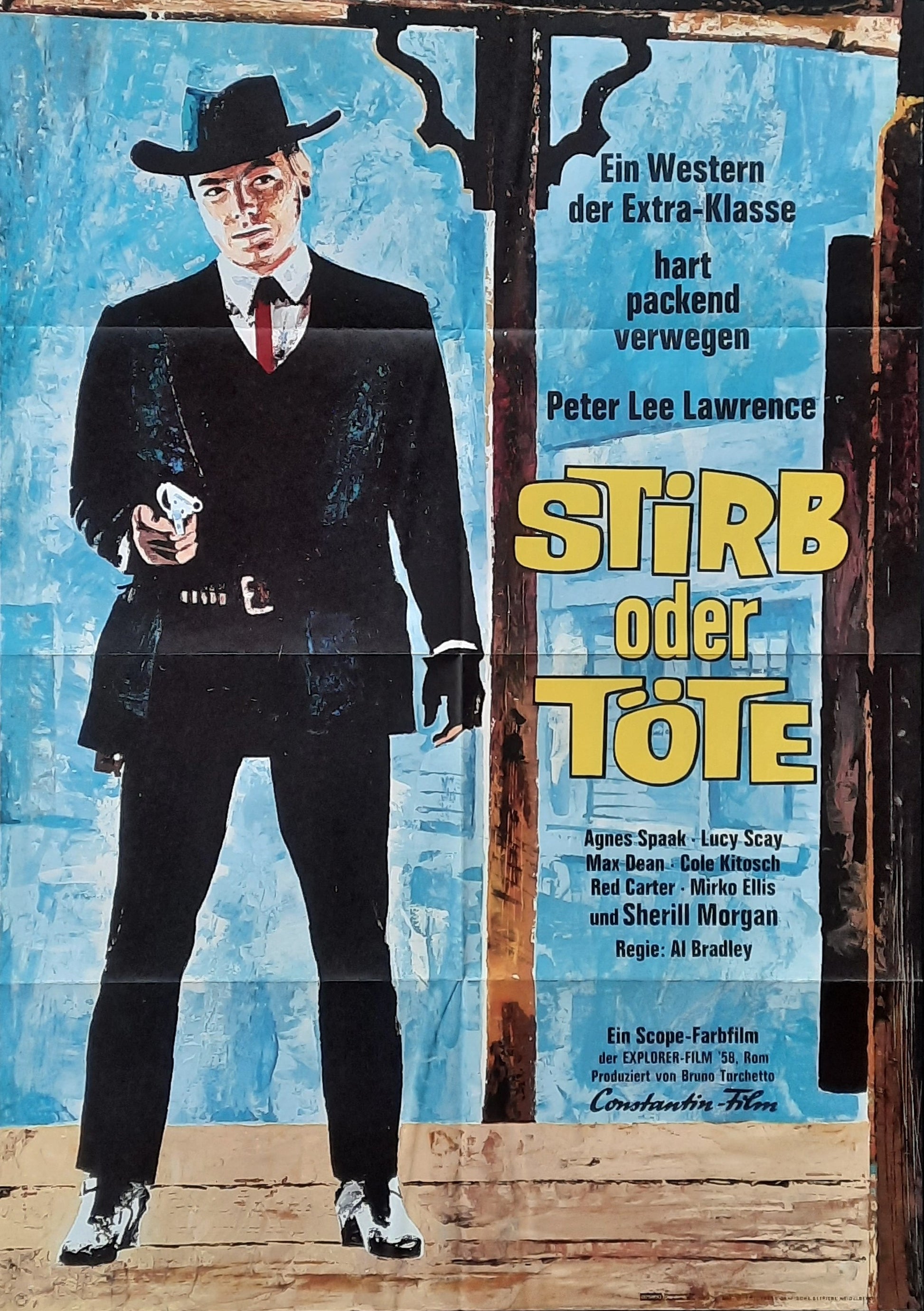 KILLER CALIBRE 32 Original Movie Poster 1967 Peter Lee Lawrence German 1-Sheet Poster