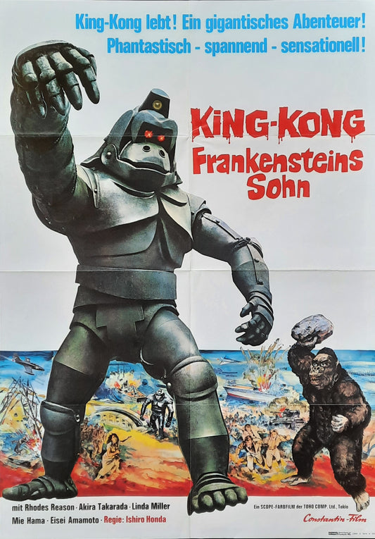KING KONG ESCAPES 1970 Rhodes Reason German 1 Sheet Movie Poster