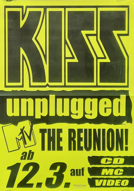 KISS 1996 Promotion Poster Album "Unplugged" 1st print