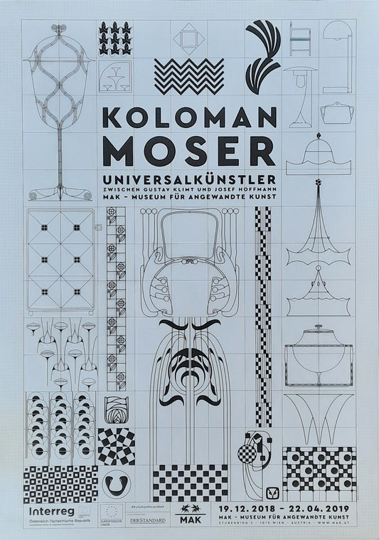 KOLOMAN MOSER Original Exhibition Poster 2018 MAK Vienna Austria