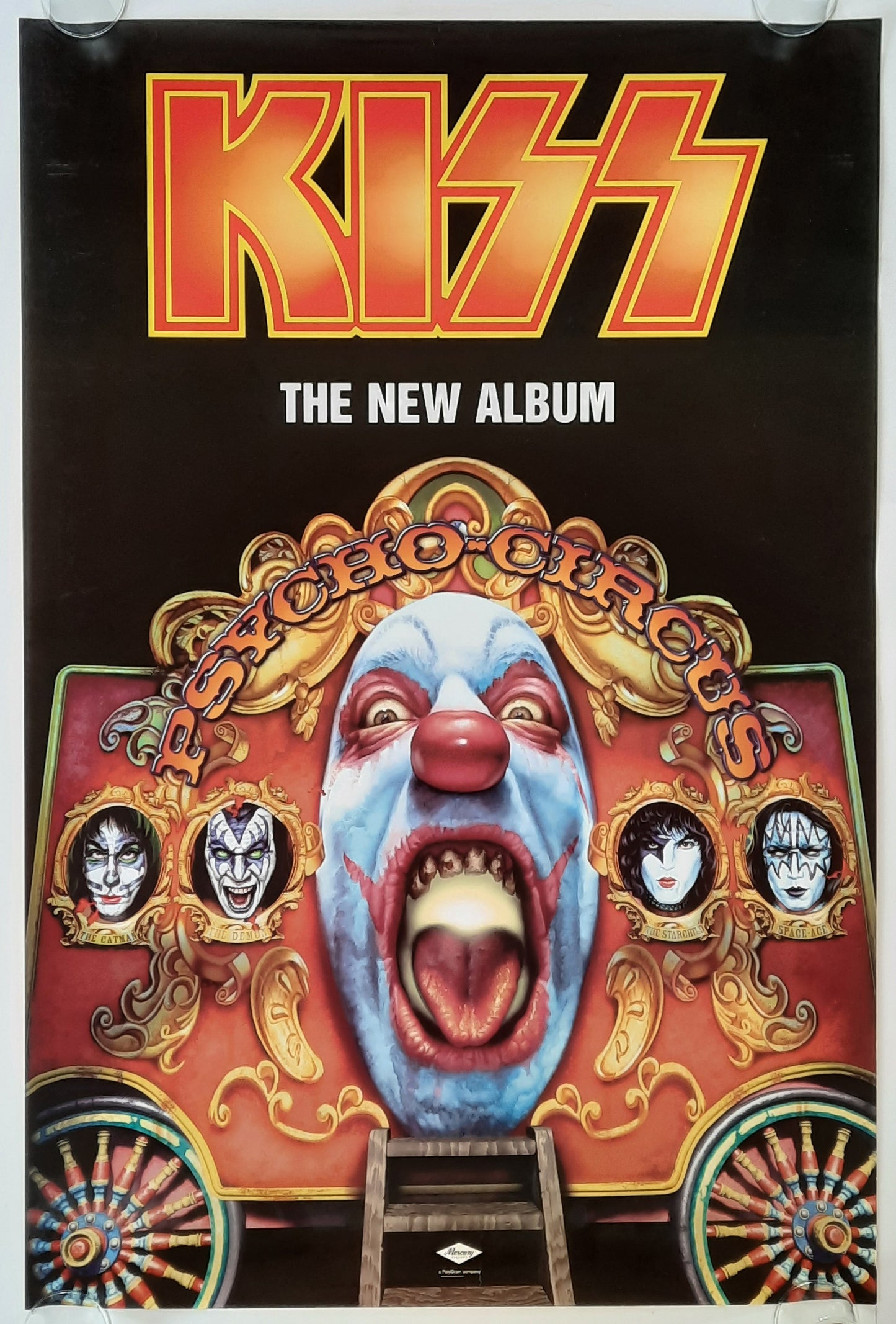 KISS 1998 Promotion Poster Album "Psycho Circus" 1st Print