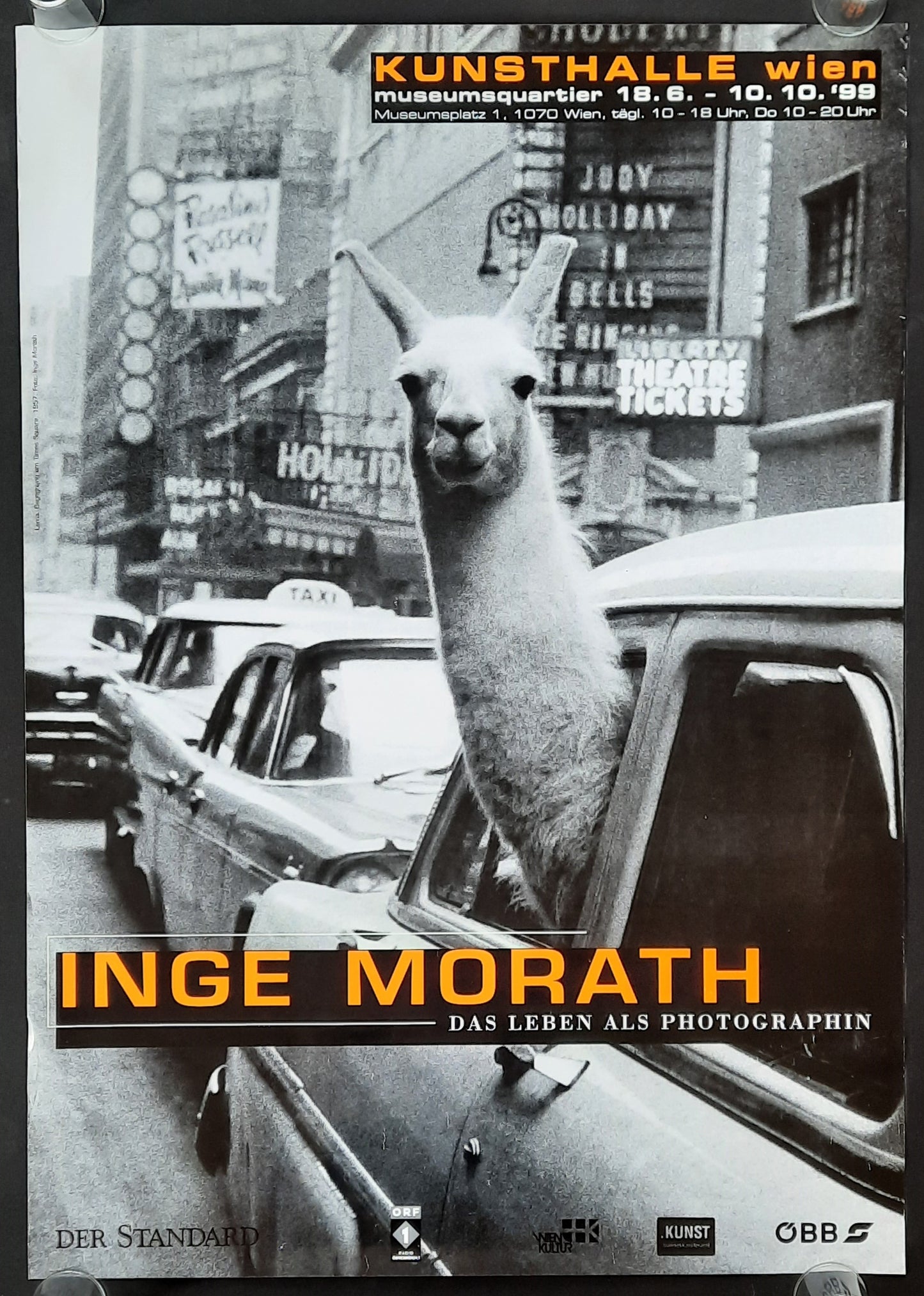 Kunsthalle Wien 1999 INGE MORATH Exhibition Poster Vienna Austria