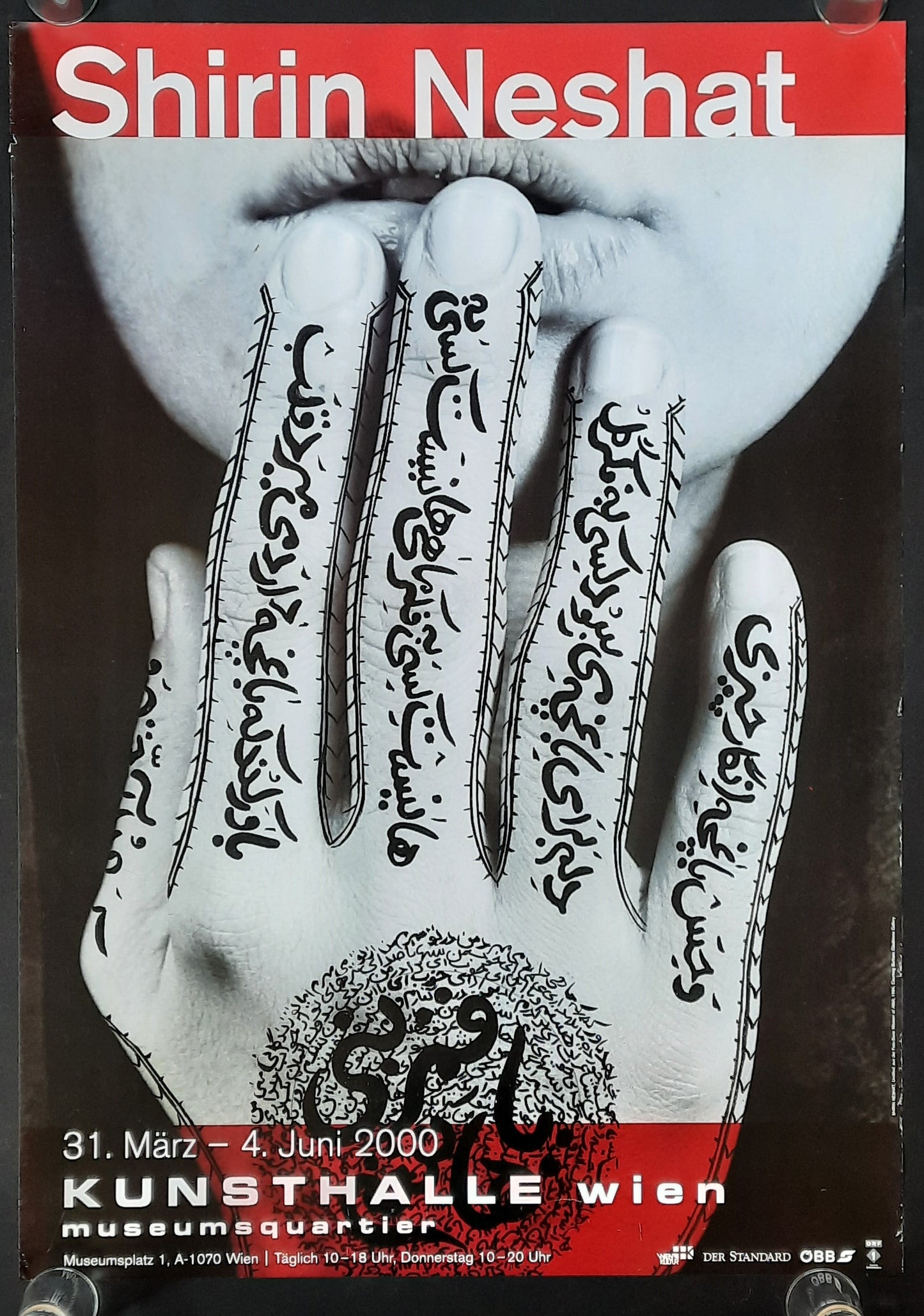 Kunsthalle Wien 2000 SHIRIN NESHAT Exhibition Poster Vienna Austria