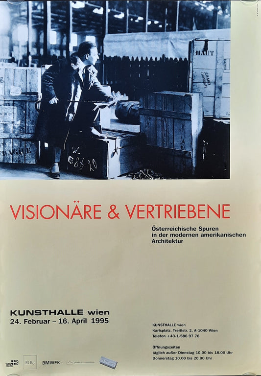 Kunsthalle Vienna 1995 VISIONÄRE & VERTRIEBENE Exhibition Poster