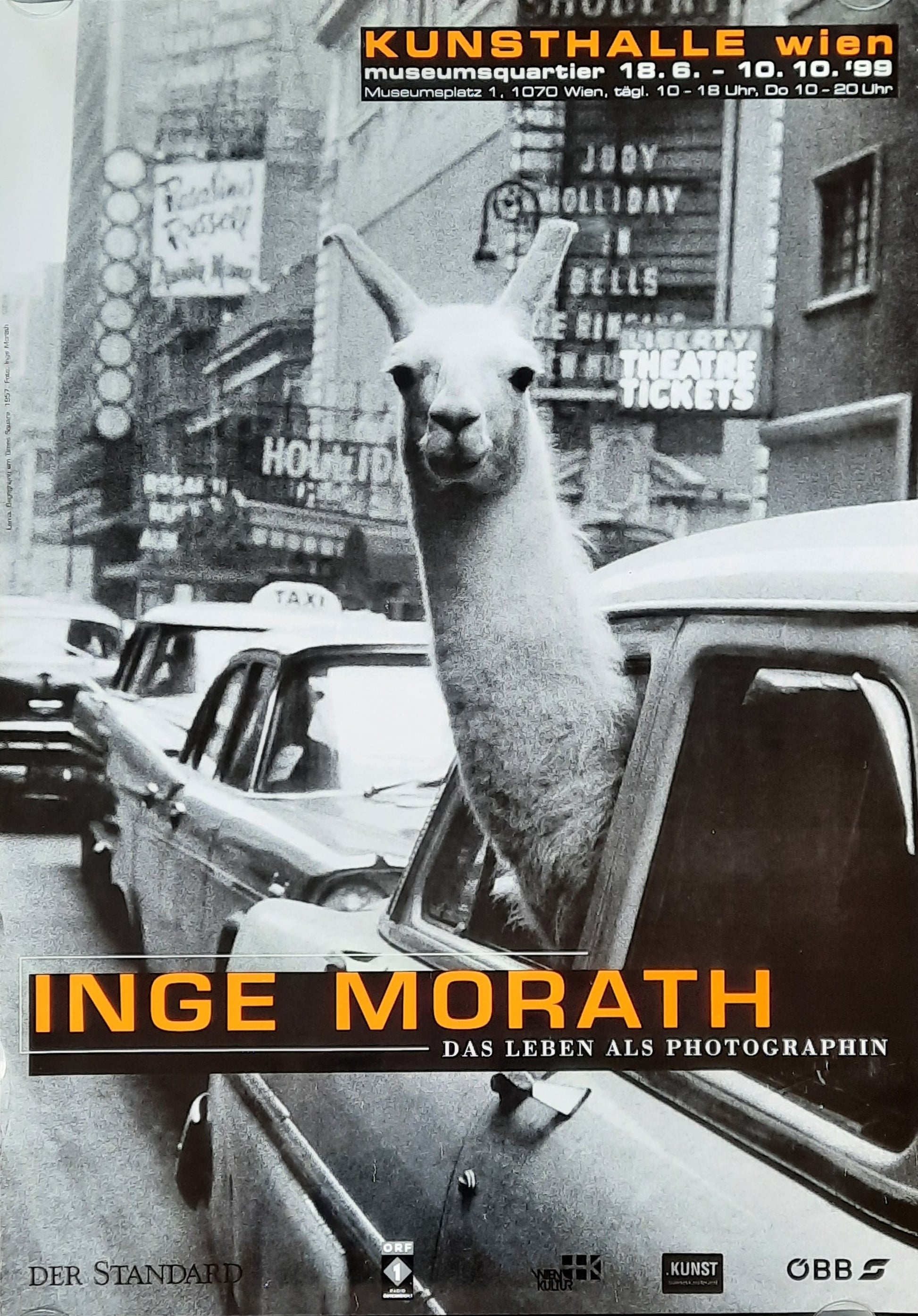 Kunsthalle Wien 1999 INGE MORATH Exhibition Poster Vienna Austria