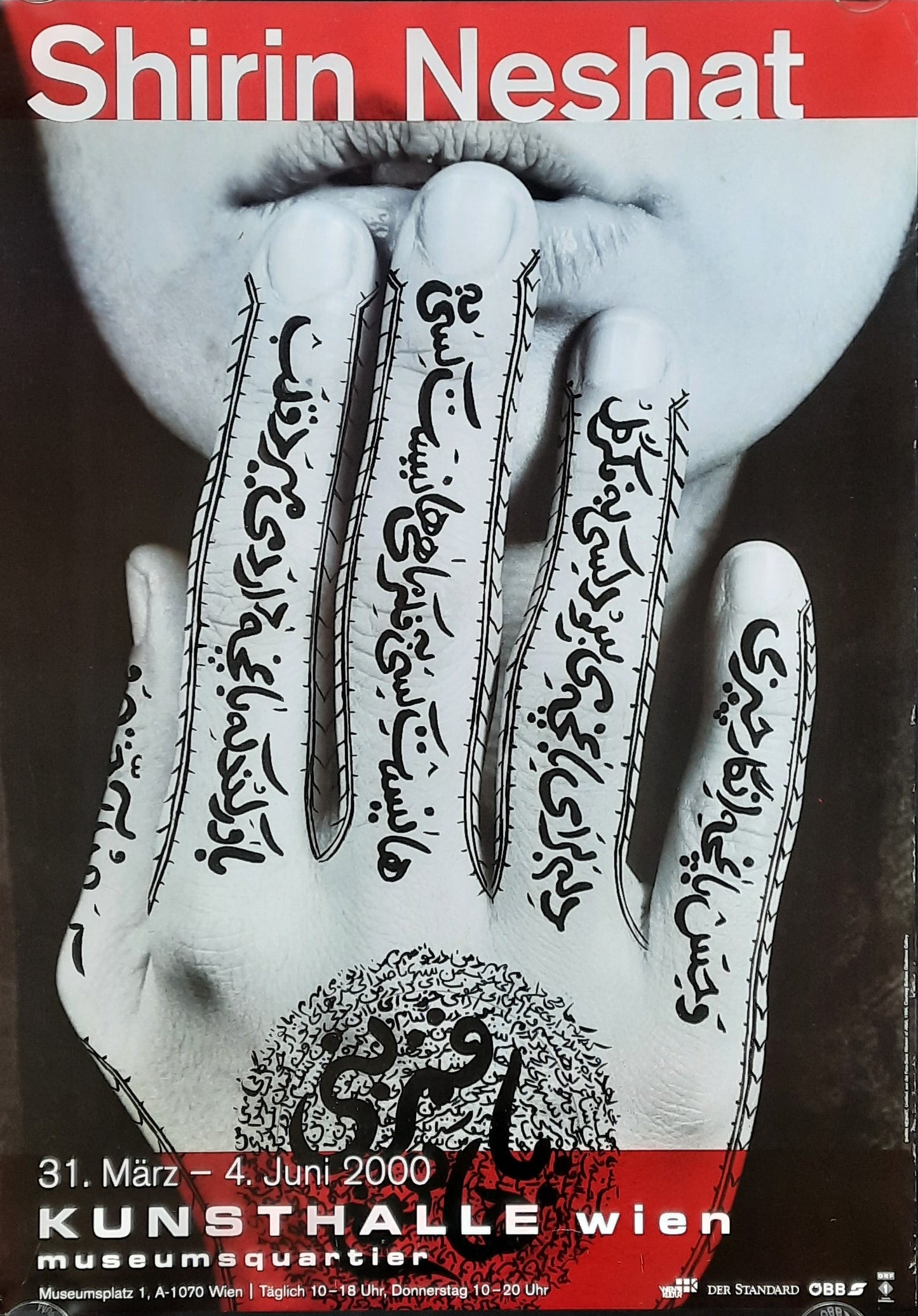 Kunsthalle Wien 2000 SHIRIN NESHAT Exhibition Poster Vienna Austria