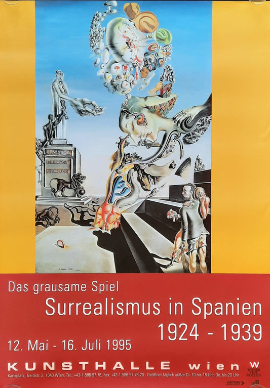 Kunsthalle Wien SURREALISMUS IN SPANIEN 1995 Exhibition Poster Vienna Austria