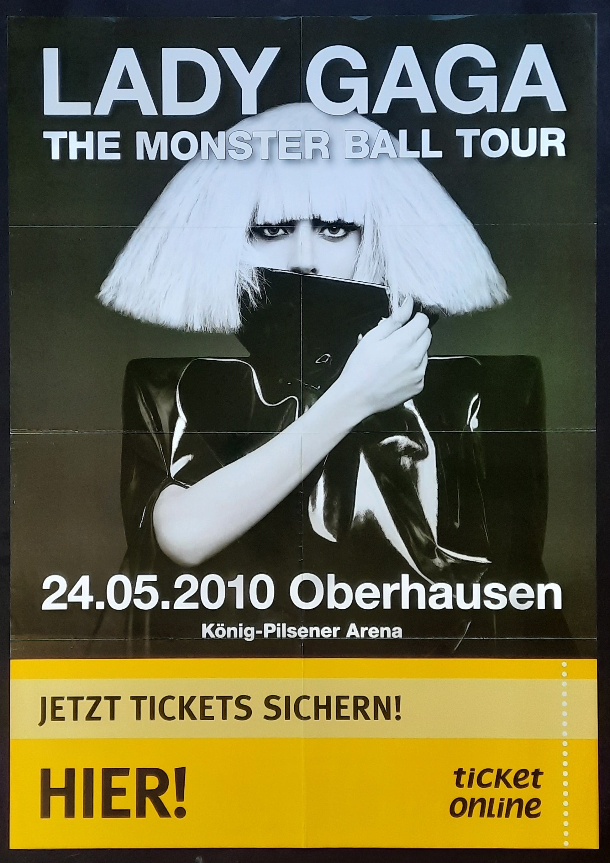 LADY GAGA Original Concert Poster May 24, 2010 Oberhausen Germany