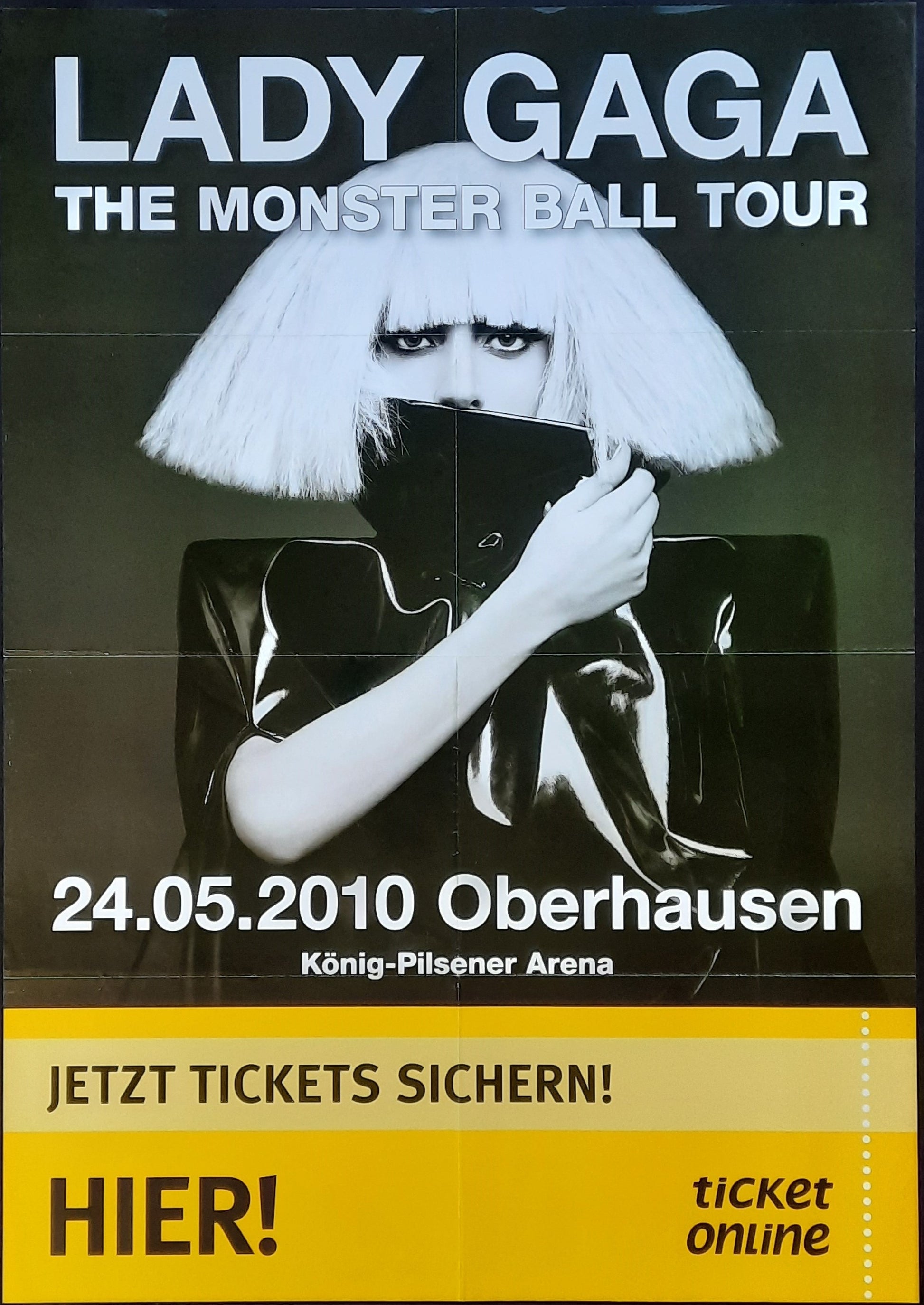 LADY GAGA Original Concert Poster May 24, 2010 Oberhausen Germany 1