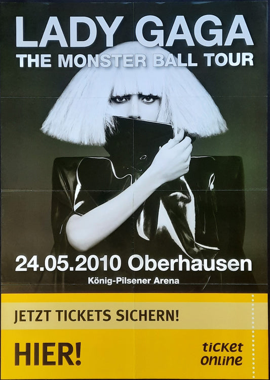 LADY GAGA Original Concert Poster May 24, 2010 Oberhausen Germany 1
