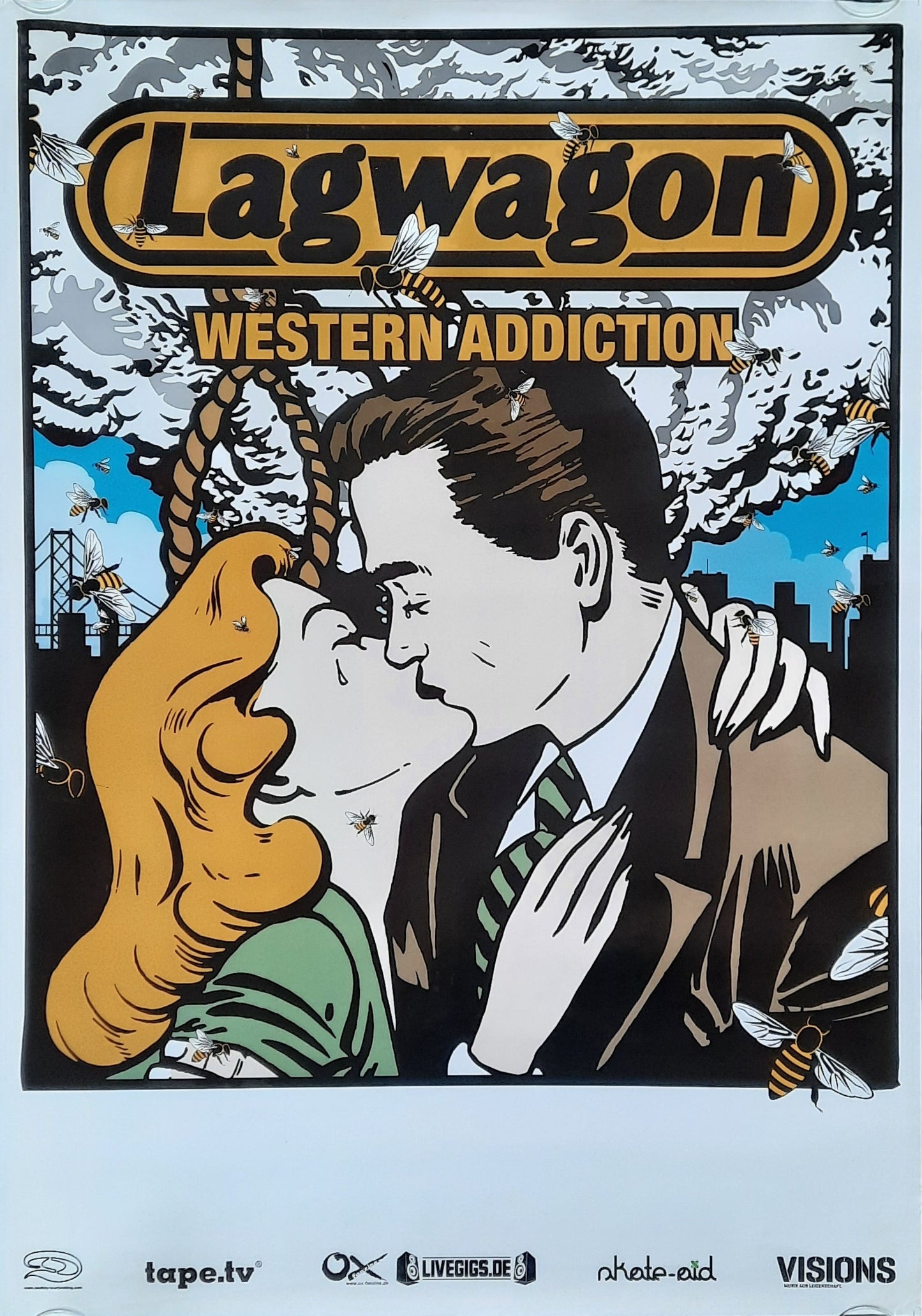 LAGWAGON Original Concert Poster 2015 Western Addiction Tour 1