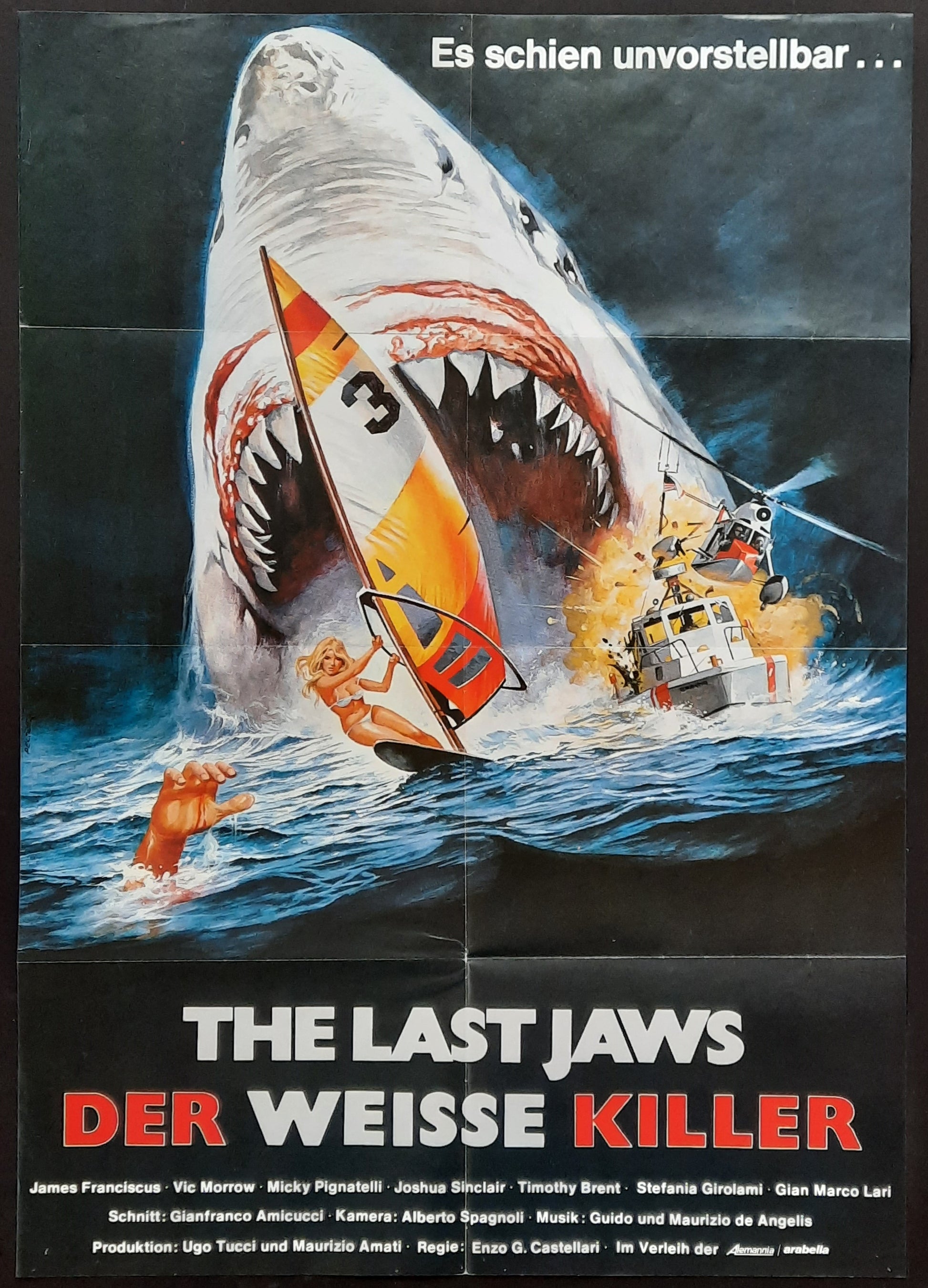 LAST JAWS 1981 German 1-Sheet Movie Poster 2