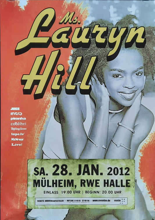 LAURYN HILL Original Concert Poster January 28 Muehlheim Germany