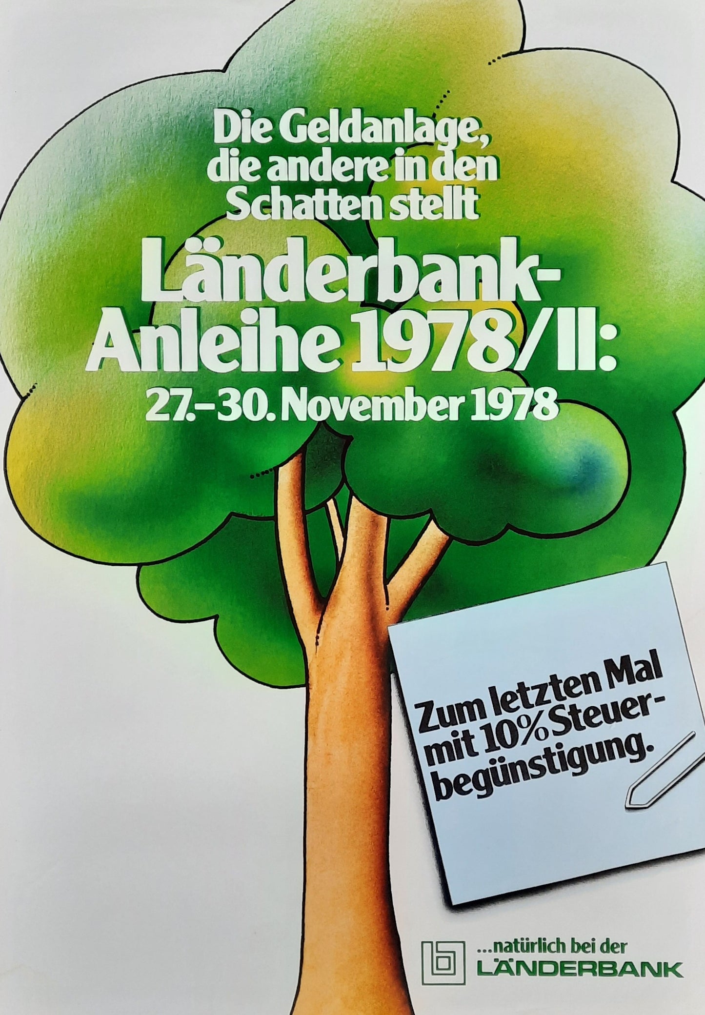 LÄNDERBANK ANLEIHE Original Advertising Poster  1978 Austria 1