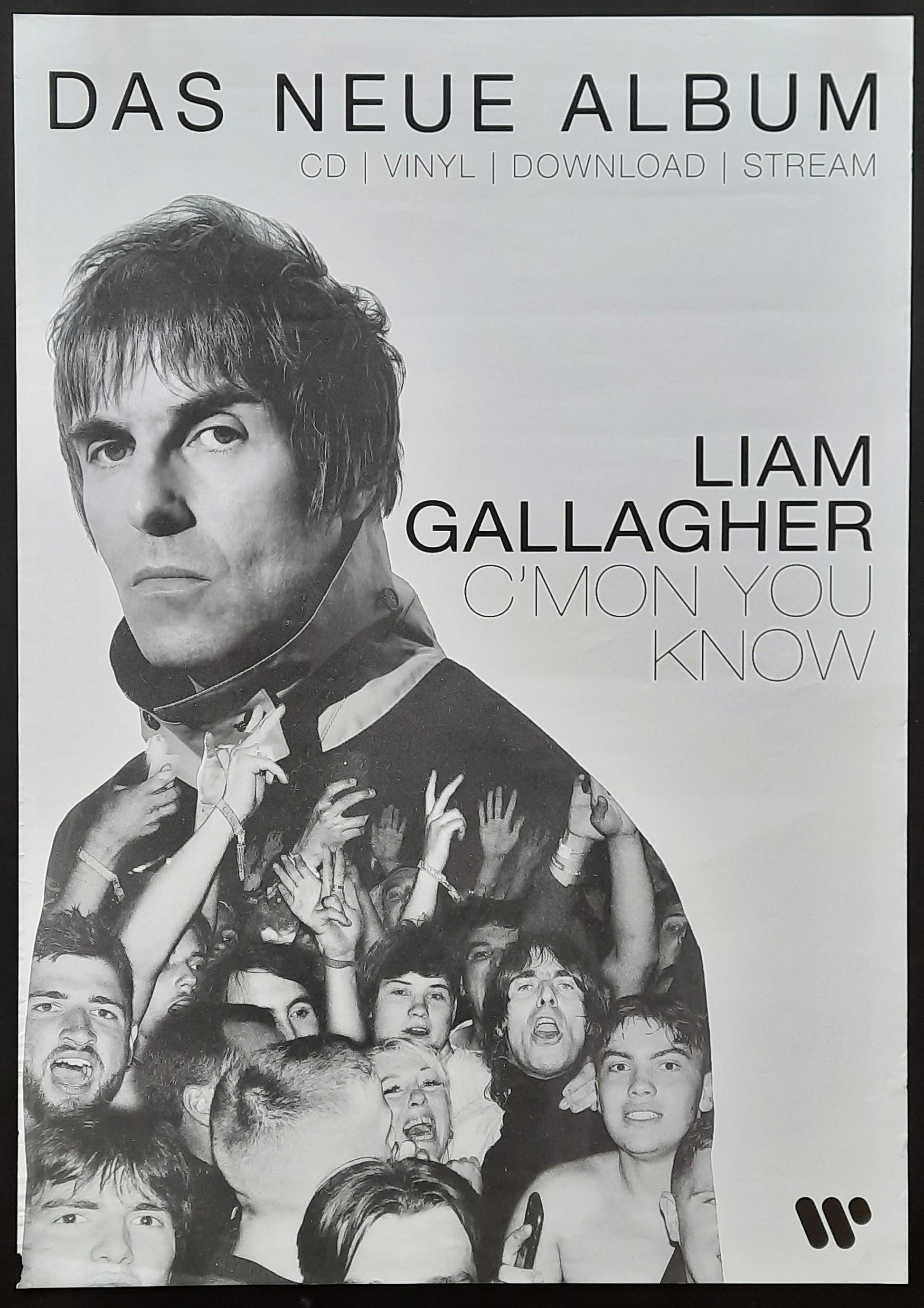 LIAM GALLAGHER Original Promotion Poster - 2022 Album C'MON YOU KNOW