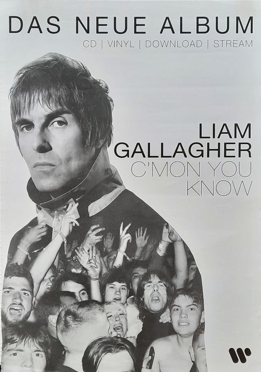LIAM GALLAGHER Original Promotion Poster - 2022 Album C'MON YOU KNOW