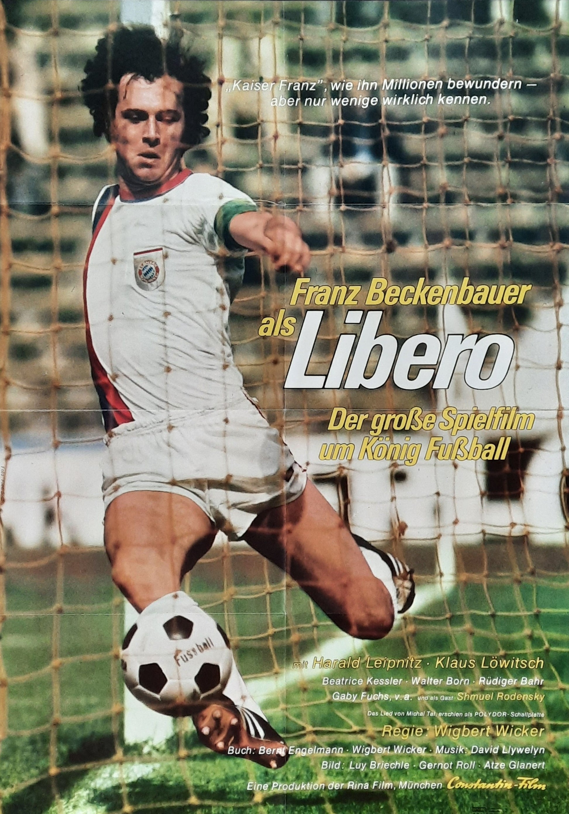 LIBERO Original Movie Poster 1973 Franz Beckenbauer German 1-Sheet