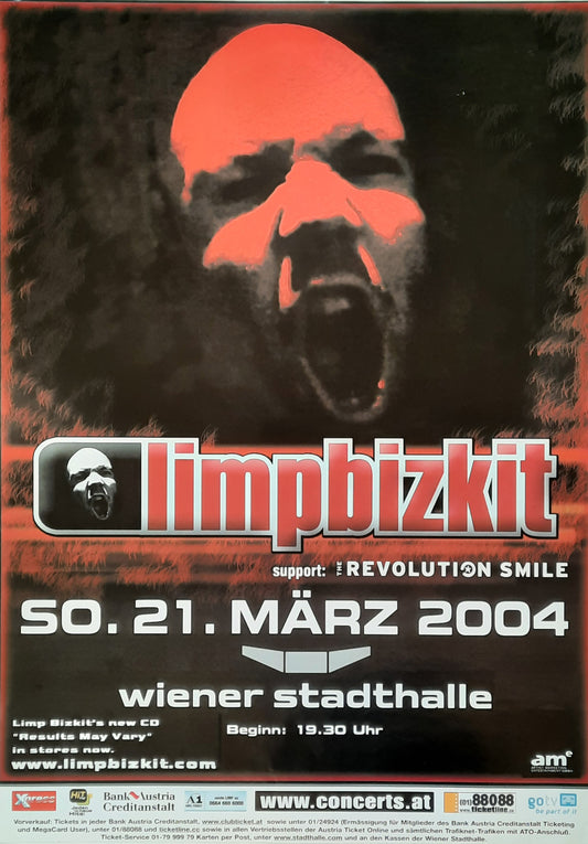 LIMP BIZKIT 2004 Concert Poster 21.3. 2004 Vienna Austria