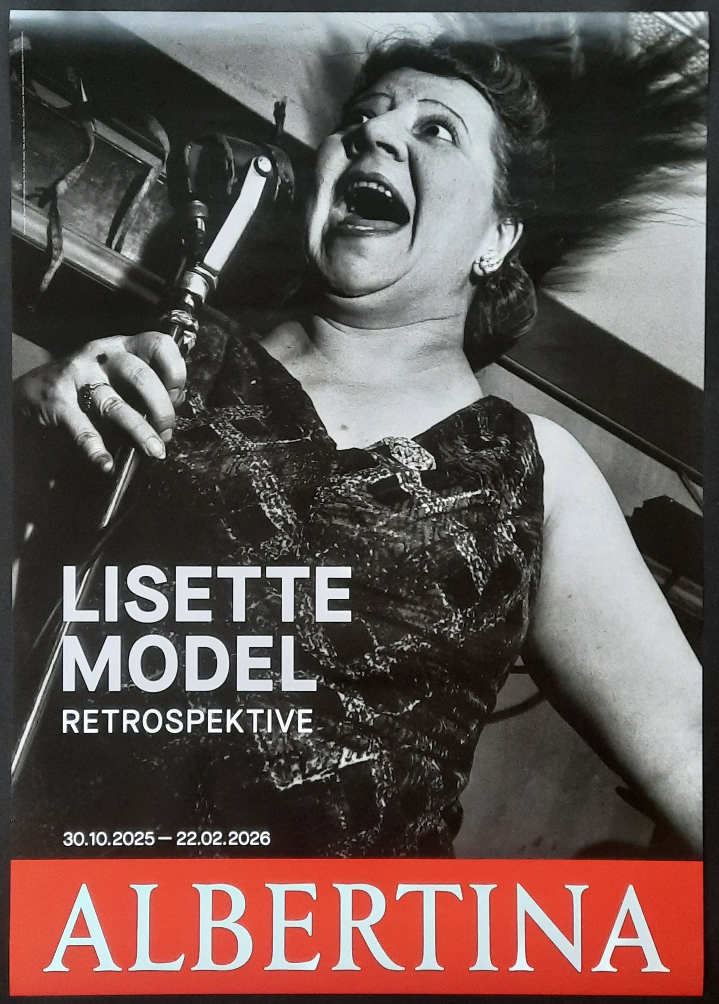 LISETTE MODEL Original Exhibition Poster 2026 Albertina Vienna Austria 1