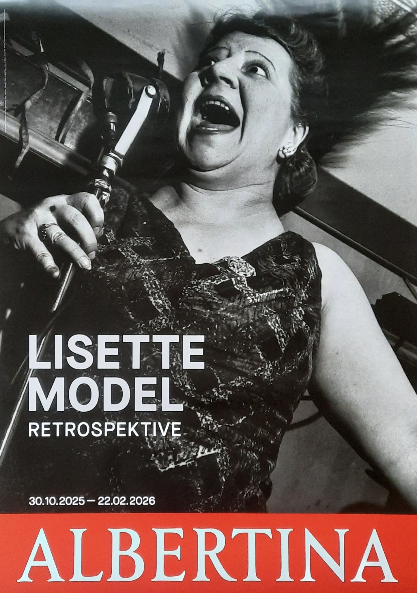 LISETTE MODEL Original Exhibition Poster 2026 Albertina Vienna Austria 1