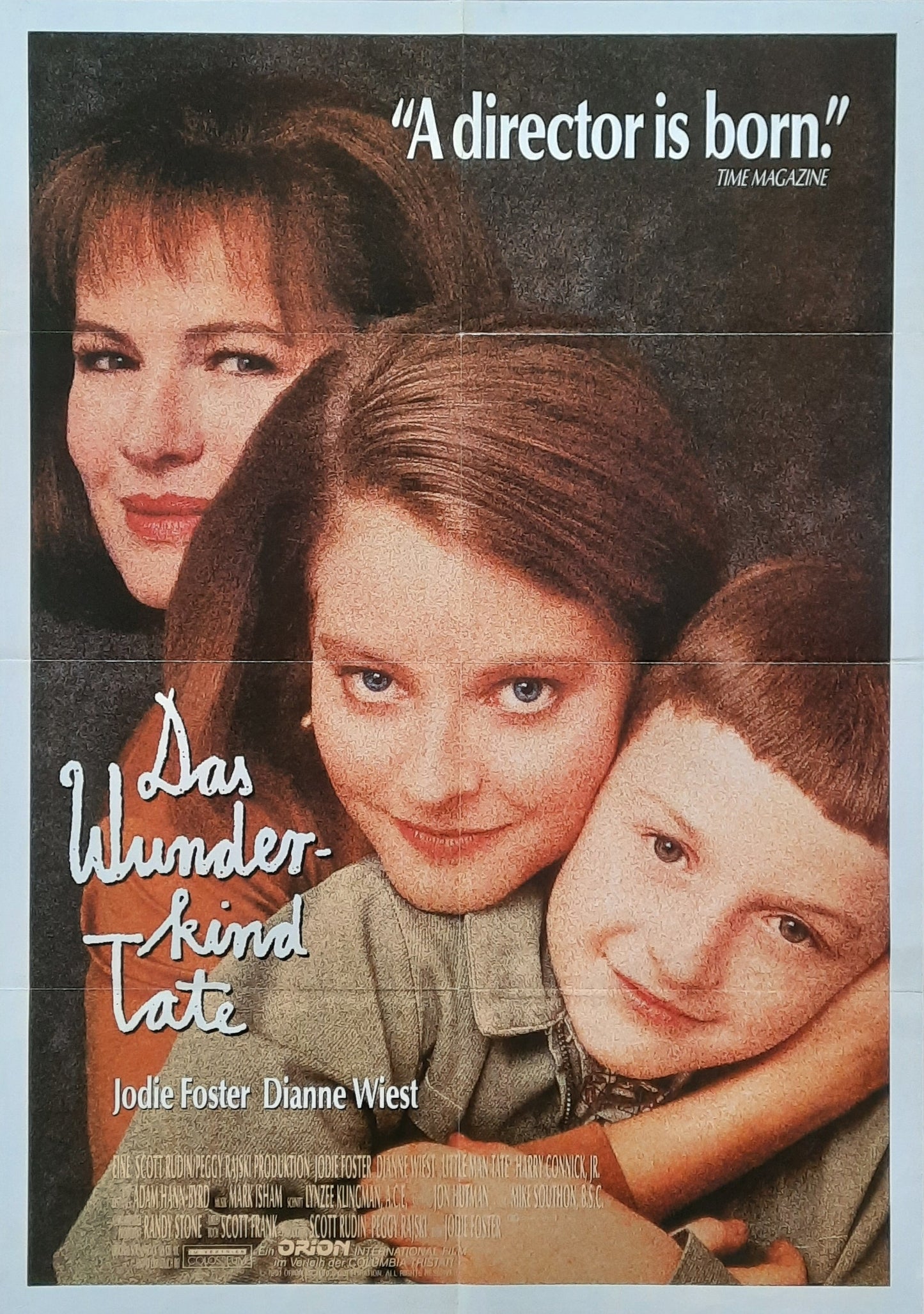 LITTLE MAN TATE Original Movie Poster 1991 Jodie Foster Dianne West German 1-Sheet