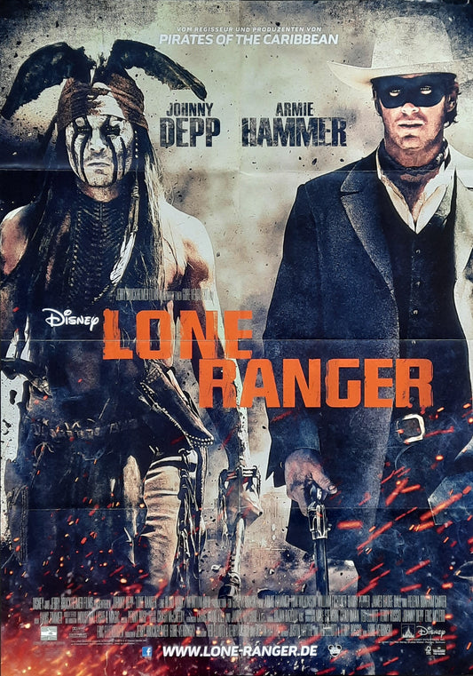 LONE RANGER Original Movie Poster 2013 Johnny Depp German 1-Sheet Poster