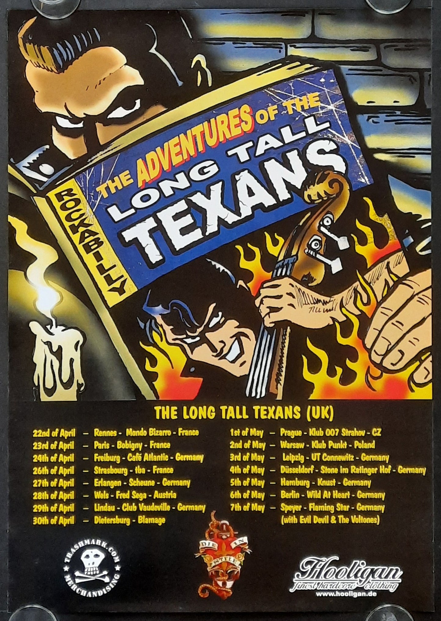 LONG TALL TEXANS Original Concert Poster 2005 World Tour 42x59c (11) 1