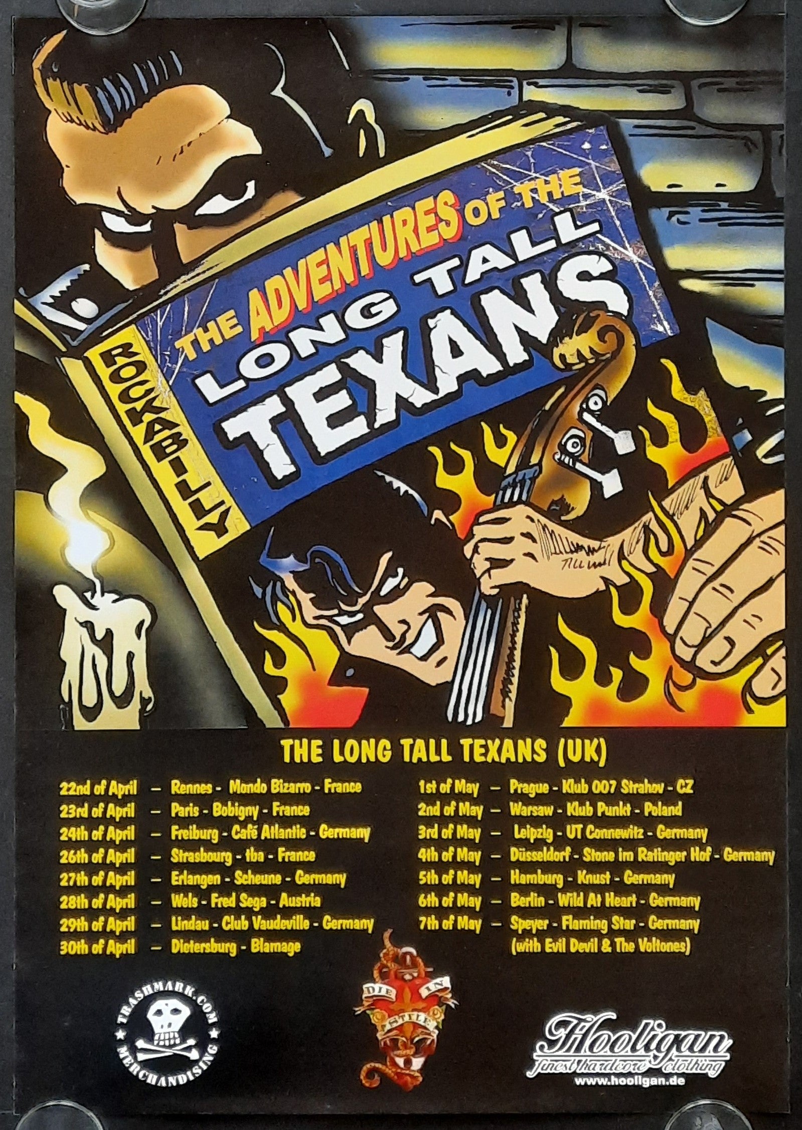 LONG TALL TEXANS Original Concert Poster 2005 World Tour 42x59c (11) 1
