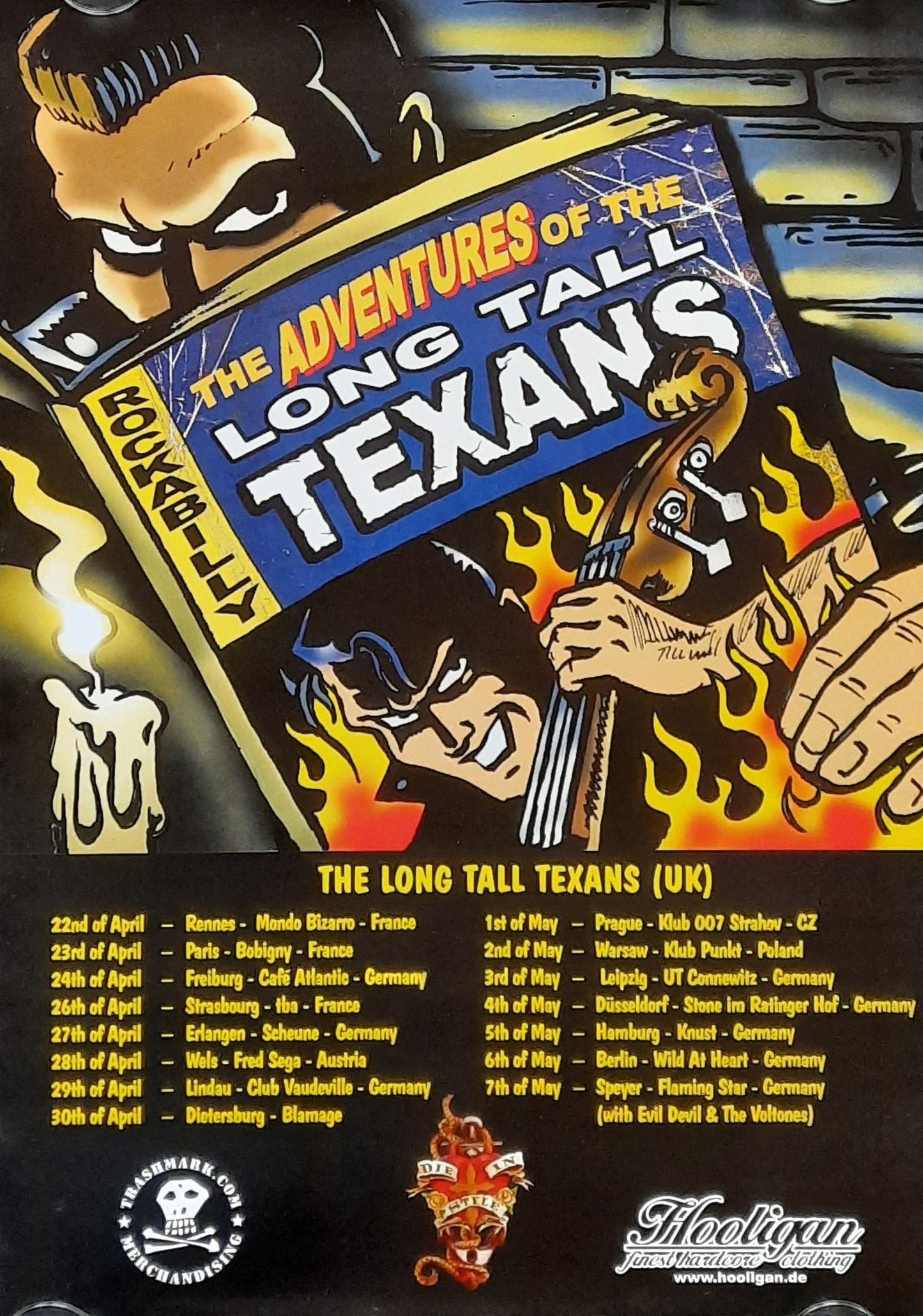 LONG TALL TEXANS Original Concert Poster 2005 World Tour 42x59c (11) 1