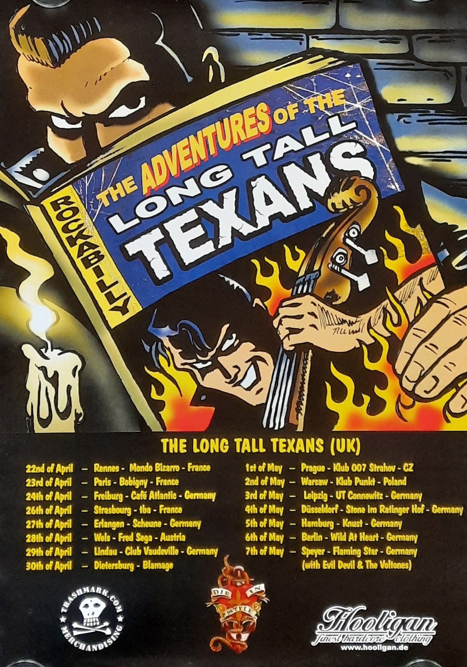 LONG TALL TEXANS Original Concert Poster 2005 World Tour 42x59c (11) 1