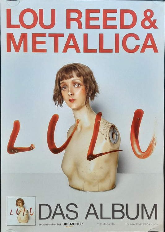 LOU REED - METALLICA Original Promotion Poster - 2011 Album LULU 1