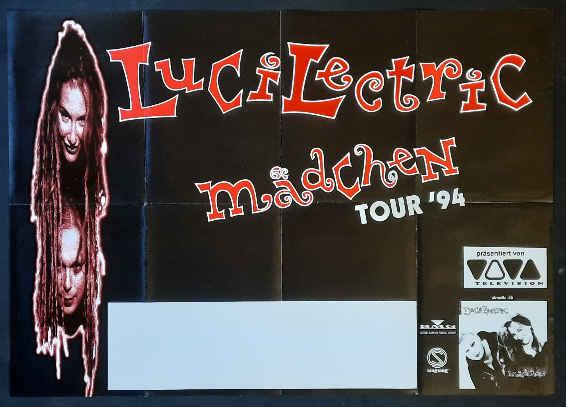 LUCILECTRIC Original Concert Poster 1995 Germany