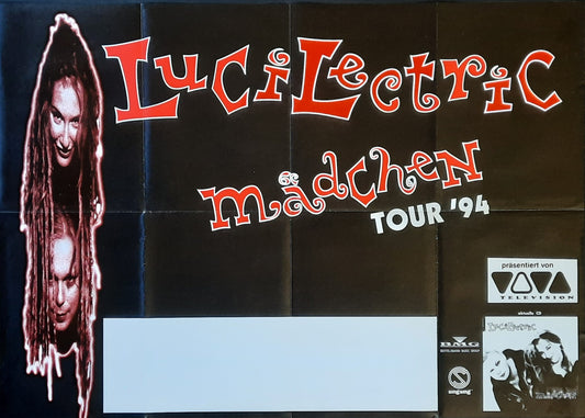 LUCILECTRIC Original Concert Poster 1995 Germany 1