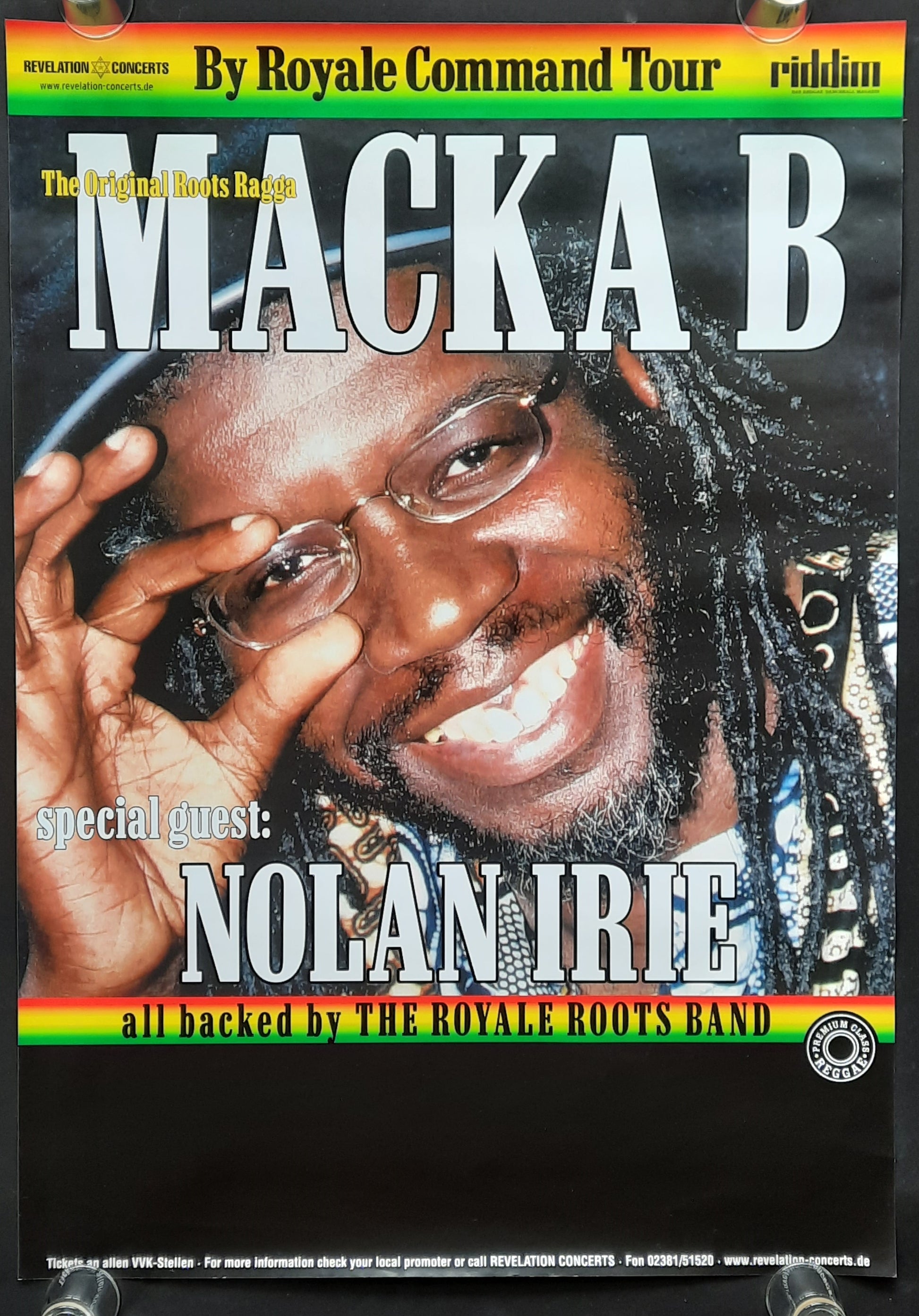 MACKA B Original Concert Poster 2003 Germany Europe
