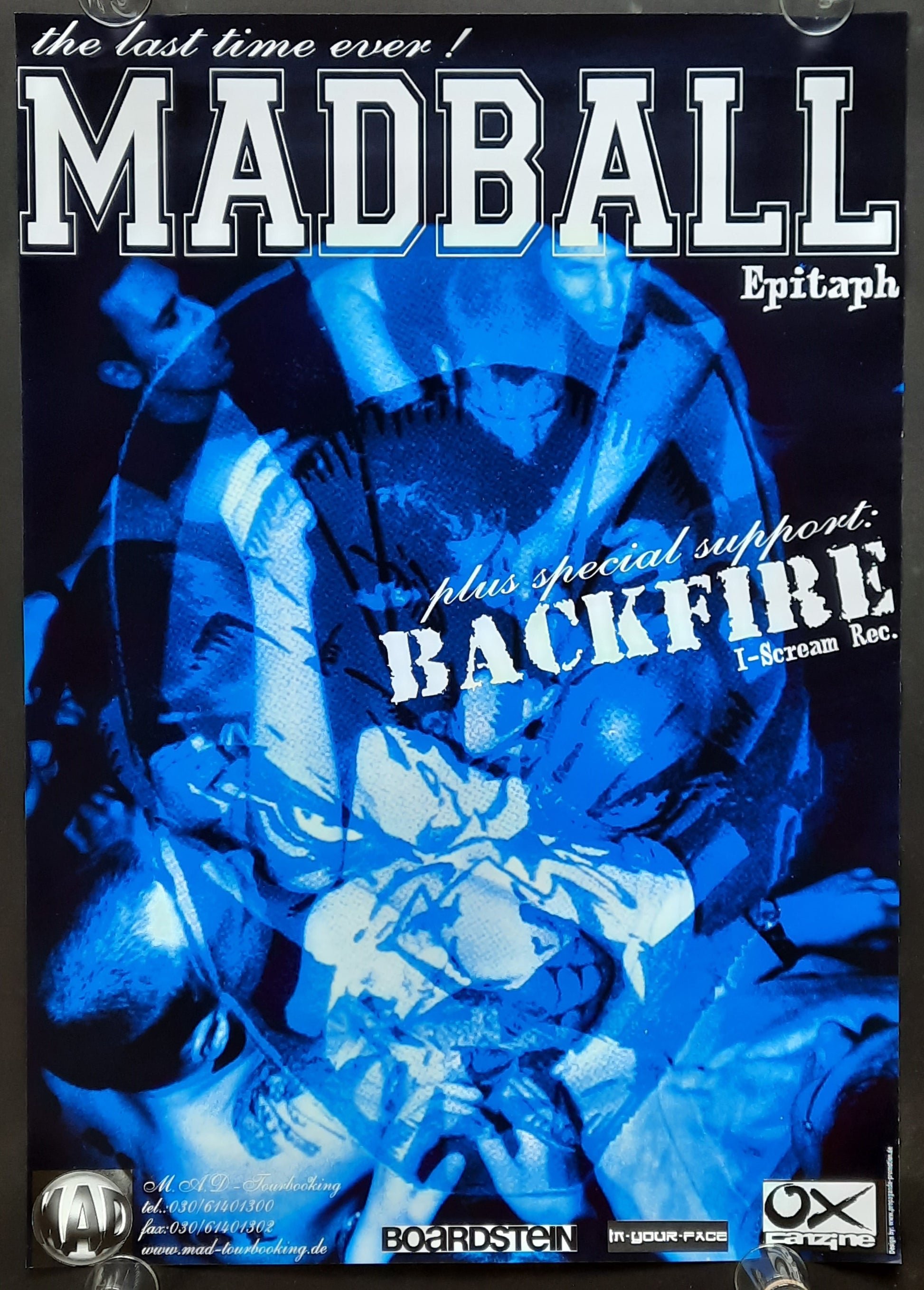 MADBALL Original Concert Poster 2001 Germany Europe