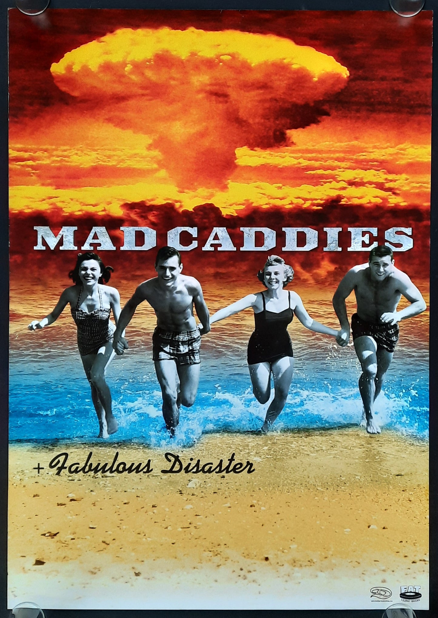 MAD CADDIES Original Concert Poster 2000 European Tour 1