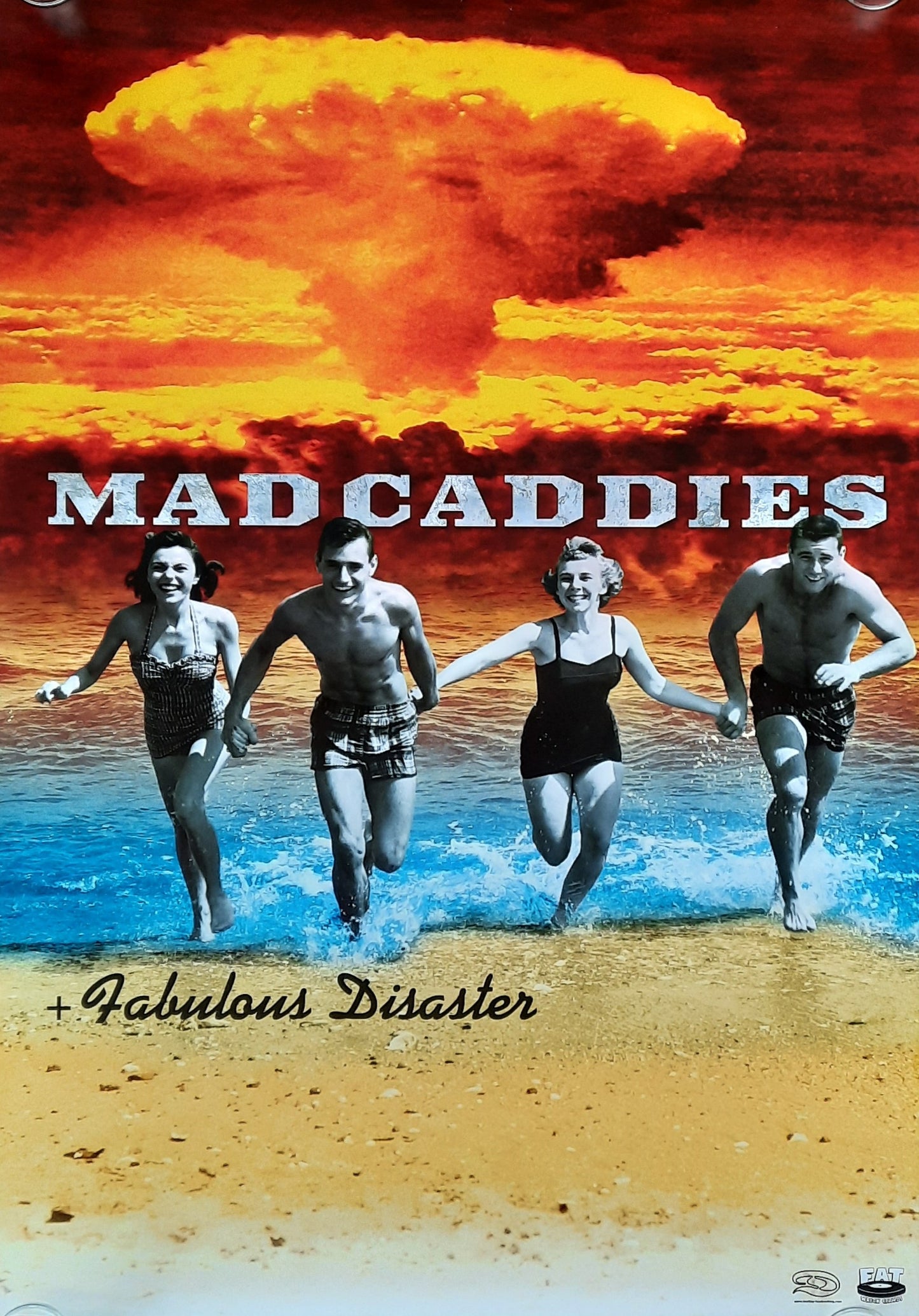 MAD CADDIES Original Concert Poster 2000 European Tour 1