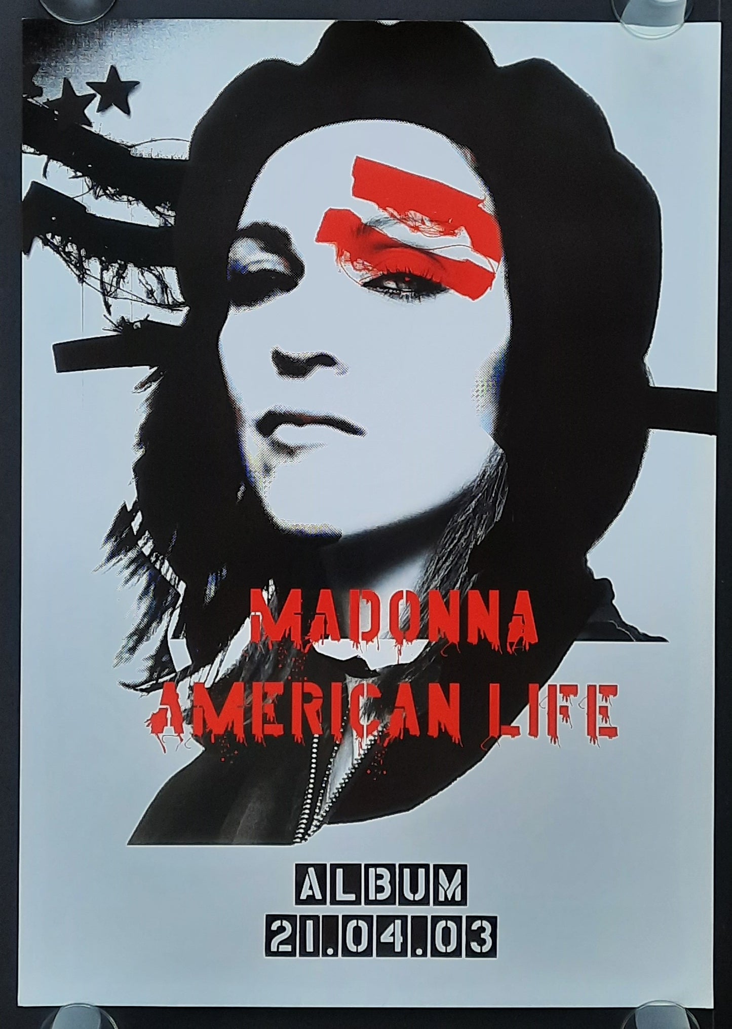 MADONNA Original Promotion Poster - 2003 Album AMERICAN LIFE