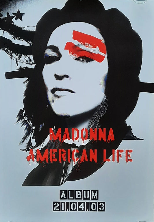 MADONNA Original Promotion Poster - 2003 Album AMERICAN LIFE