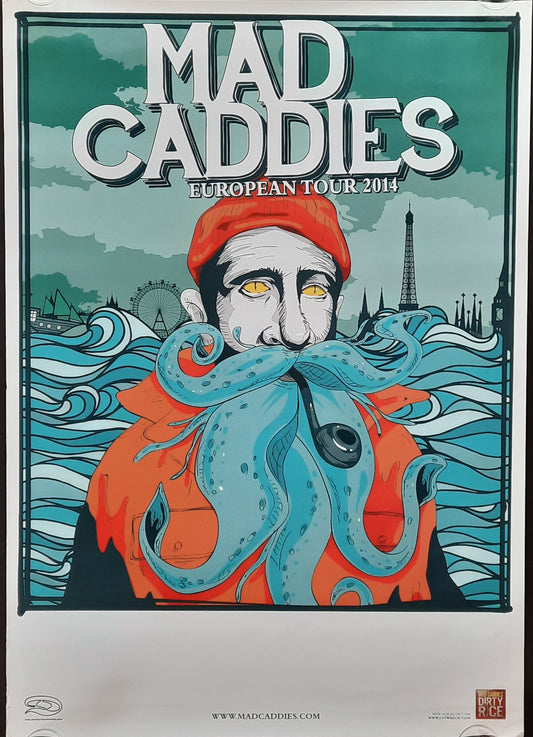 MAD CADDIES Original Concert Poster 2014 European Tour