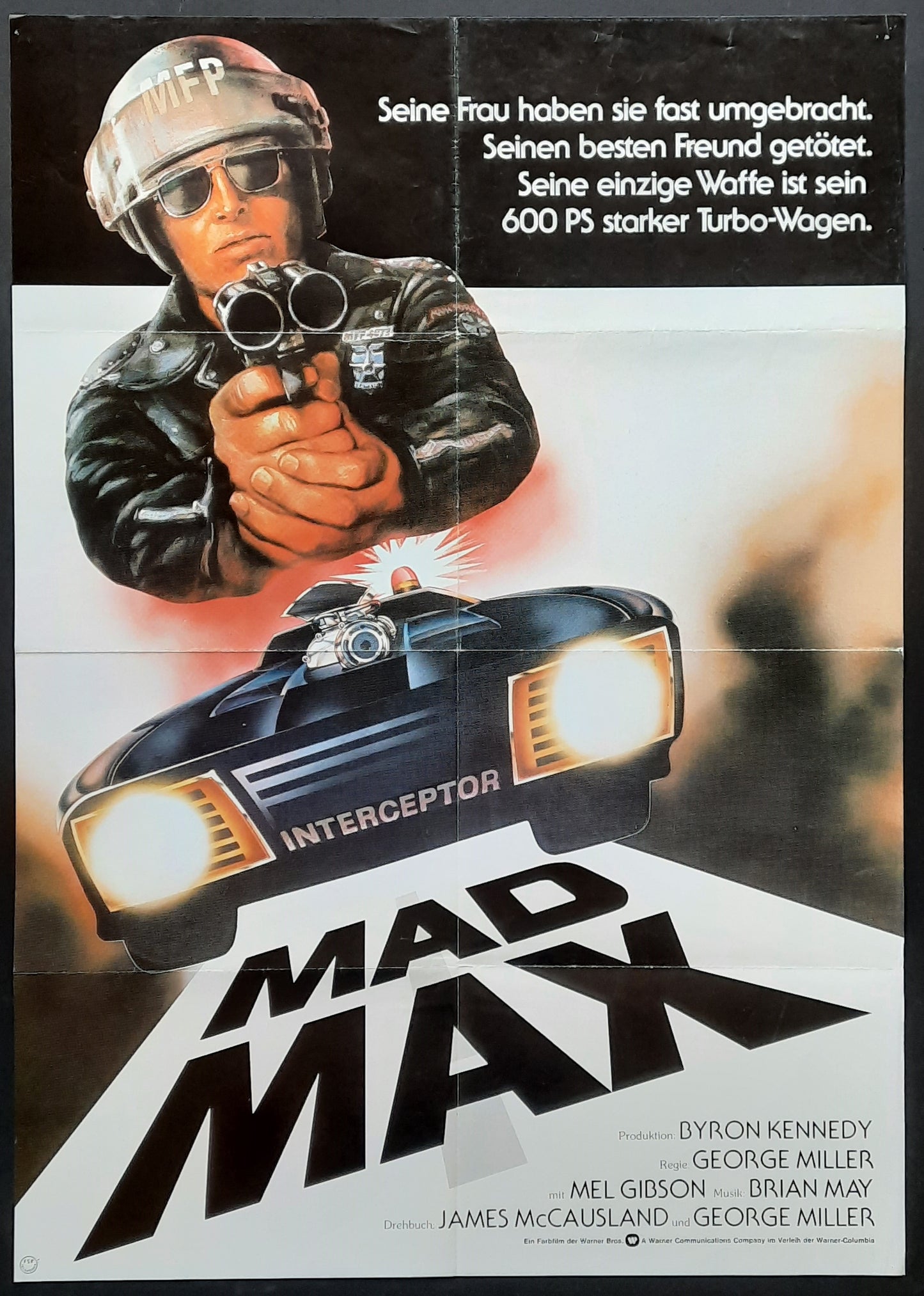 MAD MAX 1980 Mel Gibson German 1-Sheet-Movie-Poster 2